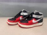 Nike Air Force 1 High – Custom “Bred” Diamond Edition - Image 2