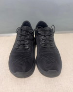 All Black Lightweight Mesh Running Sneakers