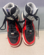 Nike Air Force 1 High – Custom “Bred” Diamond Edition - Image 3