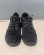 All Black Lightweight Mesh Running Sneakers